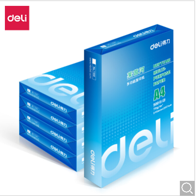 得力(deli)7401 萊茵河 70g A4 復(fù)印紙 500張/包 5包/箱(2500張)