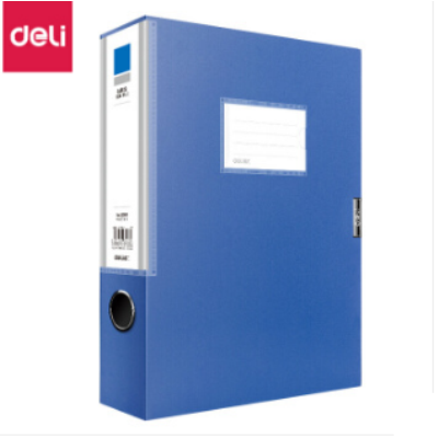 得力(deli)檔案盒A4塑料加厚文件盒辦公用品財務(wù)票據(jù)收納冊 得力(deli)中端款側(cè)寬55mm/5683 單個裝