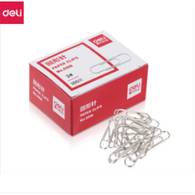 得力(deli) 0018 回形針 曲別針 100枚/盒 得力(deli)曲別針0018