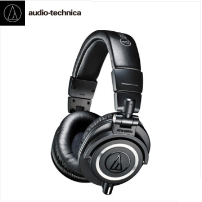 鐵三角(Audio-technica)ATH-M50x頭戴式專業(yè)全封閉監(jiān)聽音樂HIFI耳機(jī) 錄音監(jiān)聽耳機(jī) 鐵三角(Audio-technica)耳機(jī) 黑色