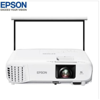 愛(ài)普生(EPSON)CB-X49 投影儀辦公掛式 投影機(jī) 商務(wù)投影儀 會(huì)議培訓(xùn) (含100英寸4:3電動(dòng)幕布 白色)愛(ài)普生CB-X49 投影儀