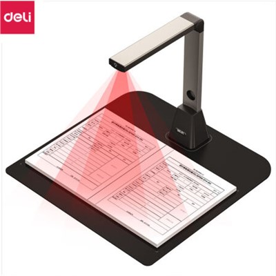 得力(deli)15151高拍儀高清掃描儀A4 1000萬(wàn)500萬(wàn)像素A3文件單位辦公照片身份證高速高拍儀
